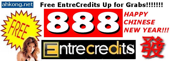 Happy Chinese New Year 888 Free EntreCredits Up for Grabs!