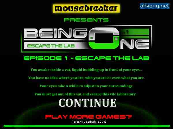 Being One: Episode 1 - Escape The Lab