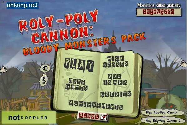 Roly-Poly Cannon: Bloody Monsters Pack