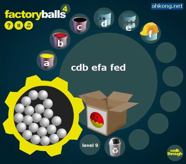Factory Balls 4 Walkthrough